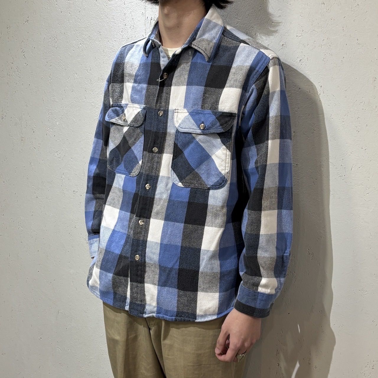 Gander Mountain】90s Heavy Flannel Shirt L 