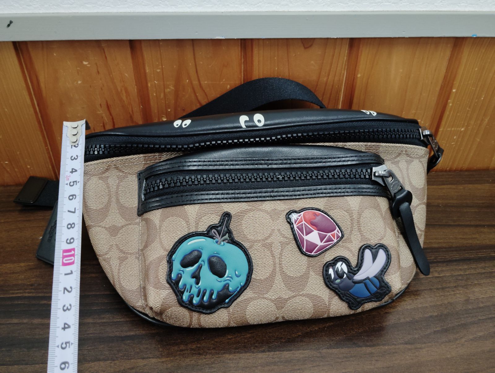 2623H52】 汚れあり COACH コーチ Disney 白雪姫 コラボ ウエスト