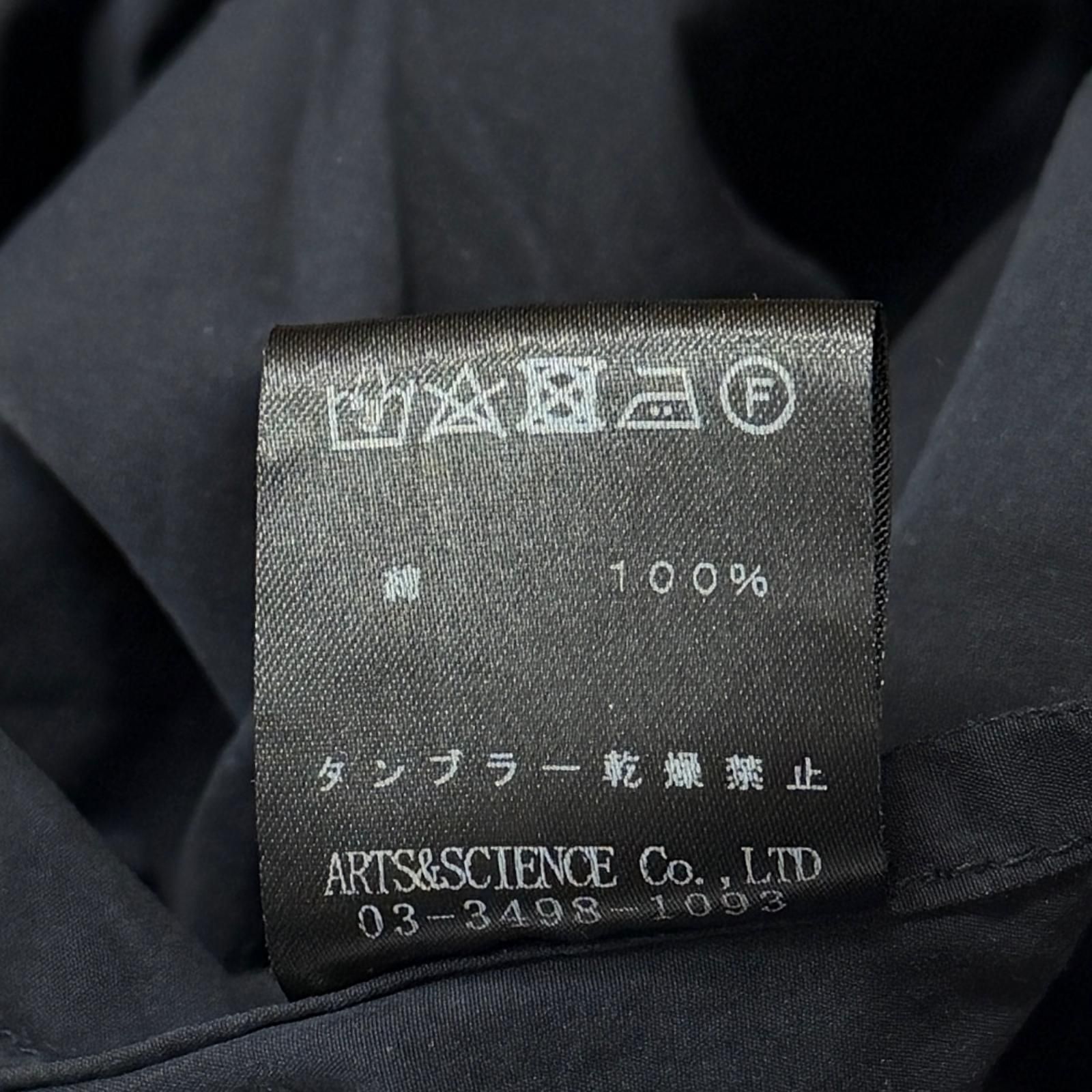 ARTS&SCIENCE スタンドカラー シャツワンピース ロングシャツ アーツ