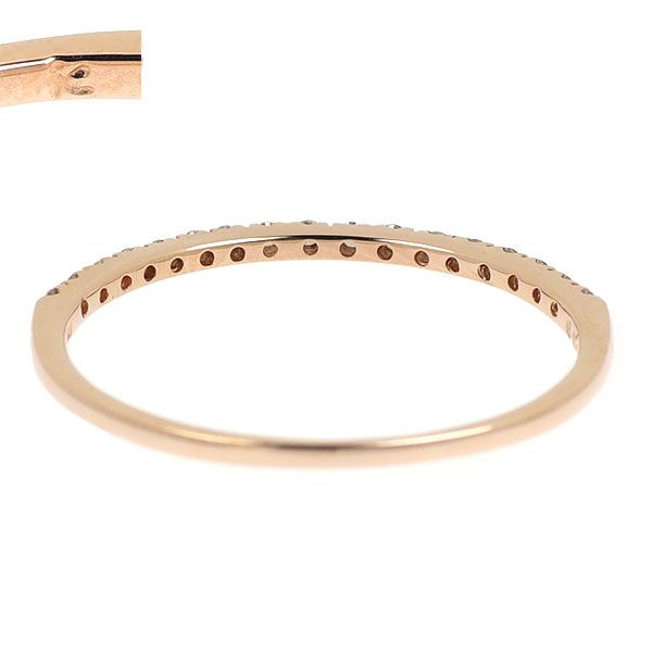 組曲 K10PG ダイヤモンド リング 0.09ct ハーフエタニティ - メルカリ