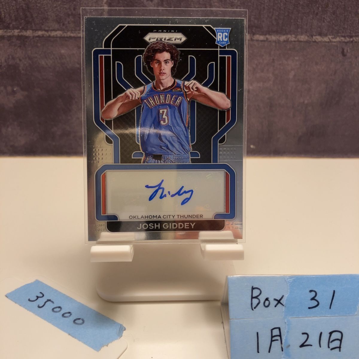 2021-22 Panini Josh Giddey 直筆サインカード Oklahoma City Thunder
