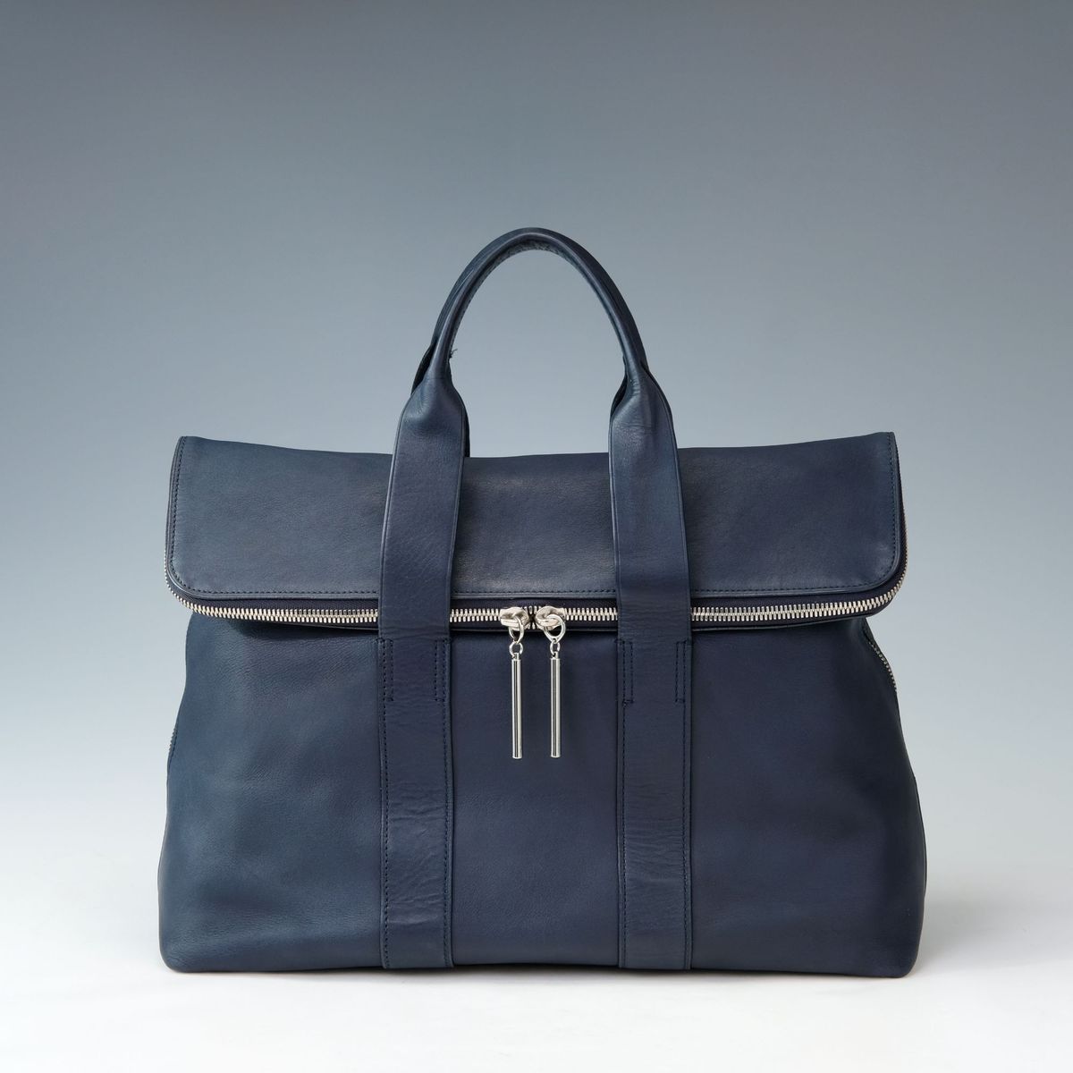 3.1 Phillip Lim レザー トートバッグ HOUR BAG ネイビー ビジネス