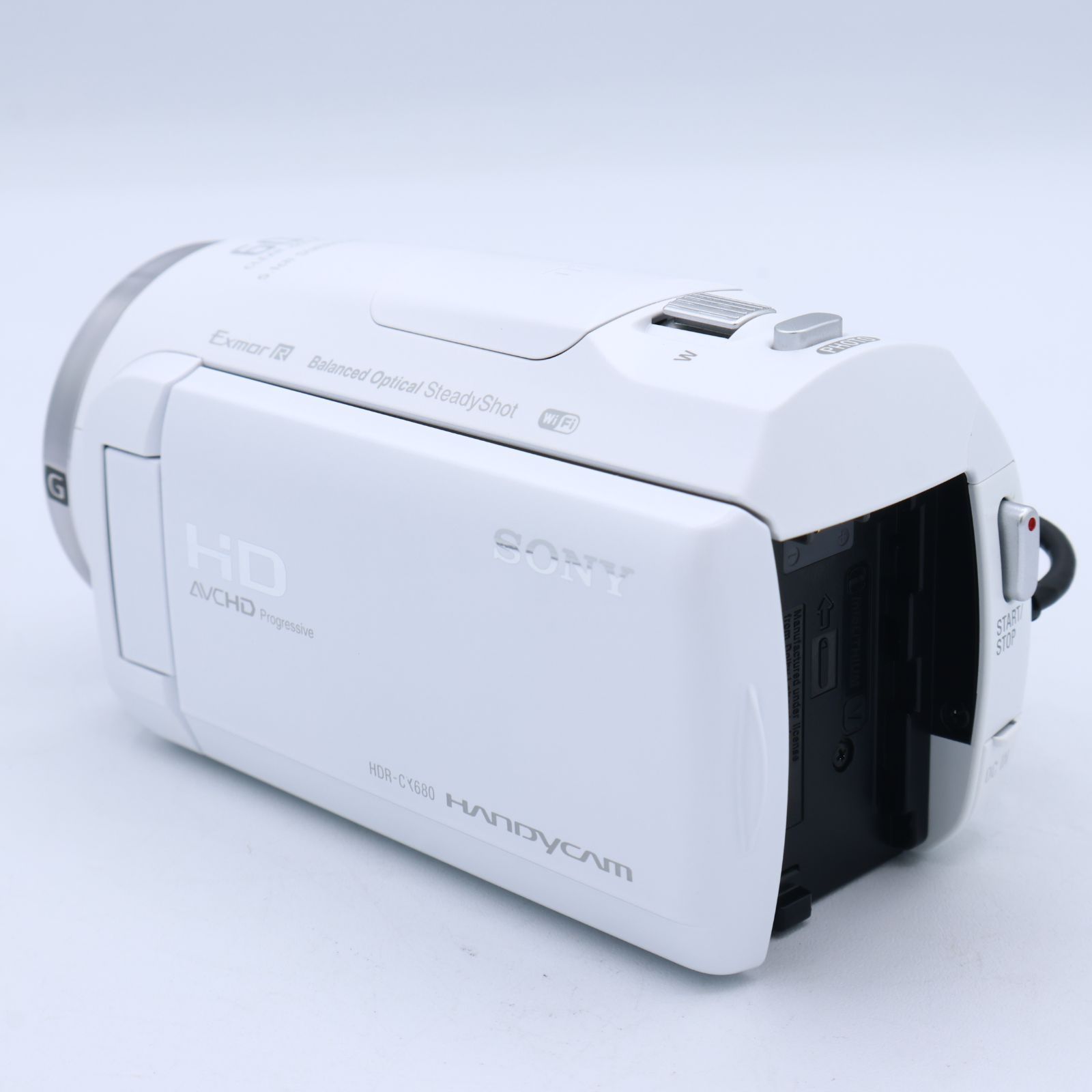 SONY ソニー ビデオカメラ Handycam HDR-CX680 ホワイト 内蔵メモリー