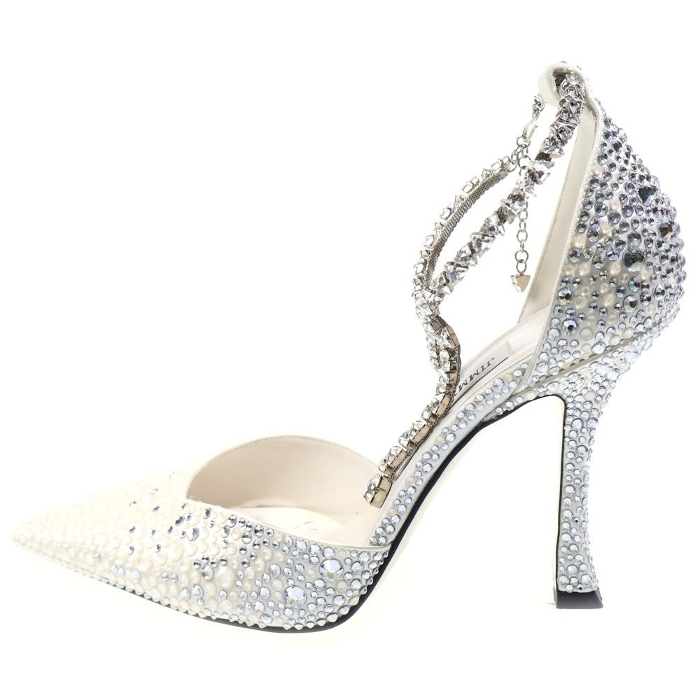 JIMMY CHOO (ジミーチュウ) スティービー100 パンプス シルバー