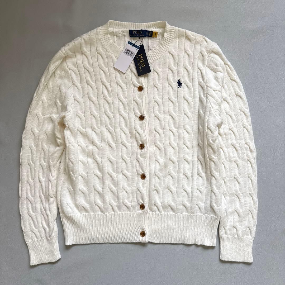 新品未使用 タグ付き ラルフローレン ケーブルニット ひざ掛け 新品