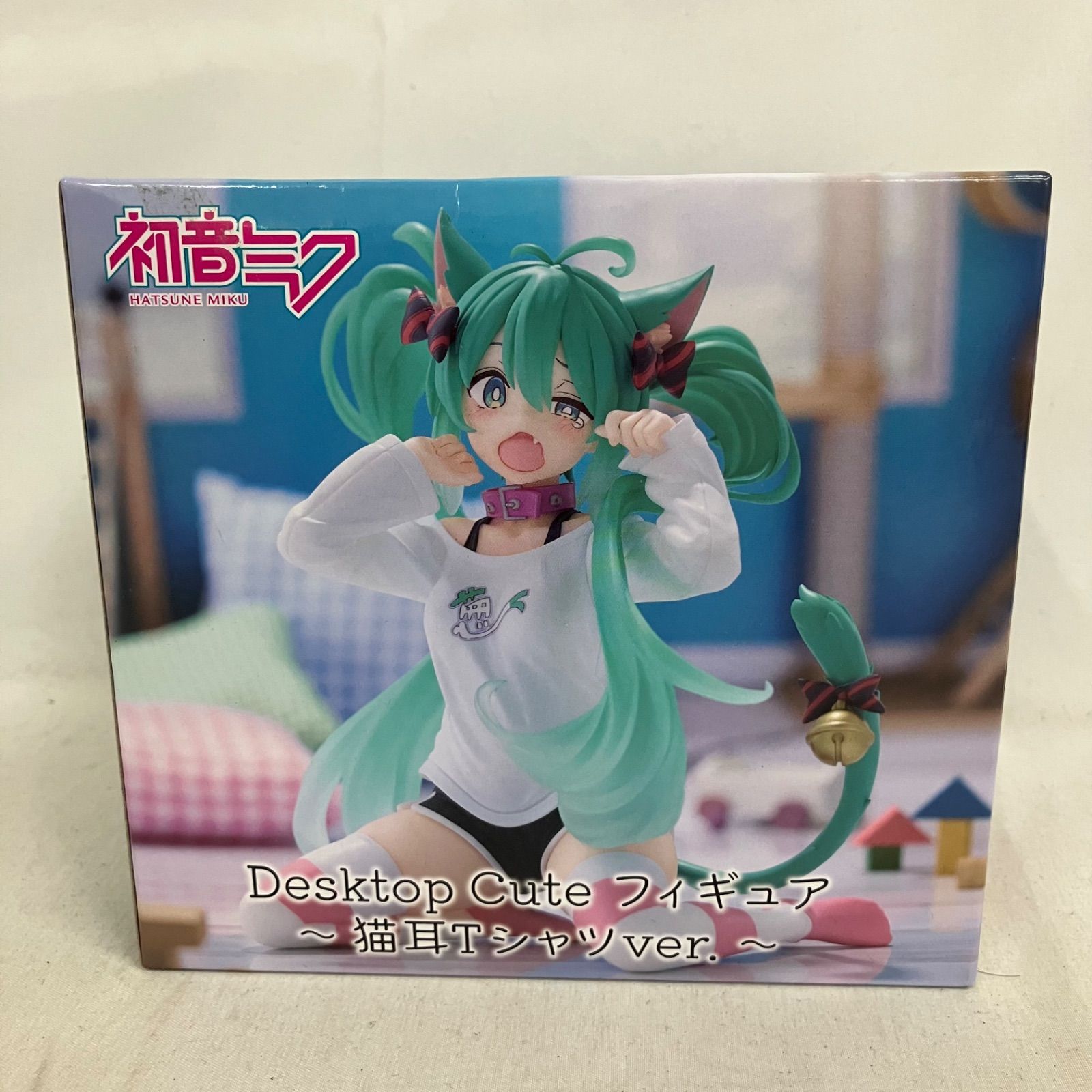 未開封 初音ミク Desktop Cute 初音ミク 猫耳Tシャツver. フィギュ ア