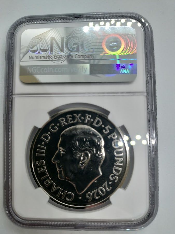 NGC MS69 DPL 2026年 イギリス 5PD クイーンズ ライオン チューダー