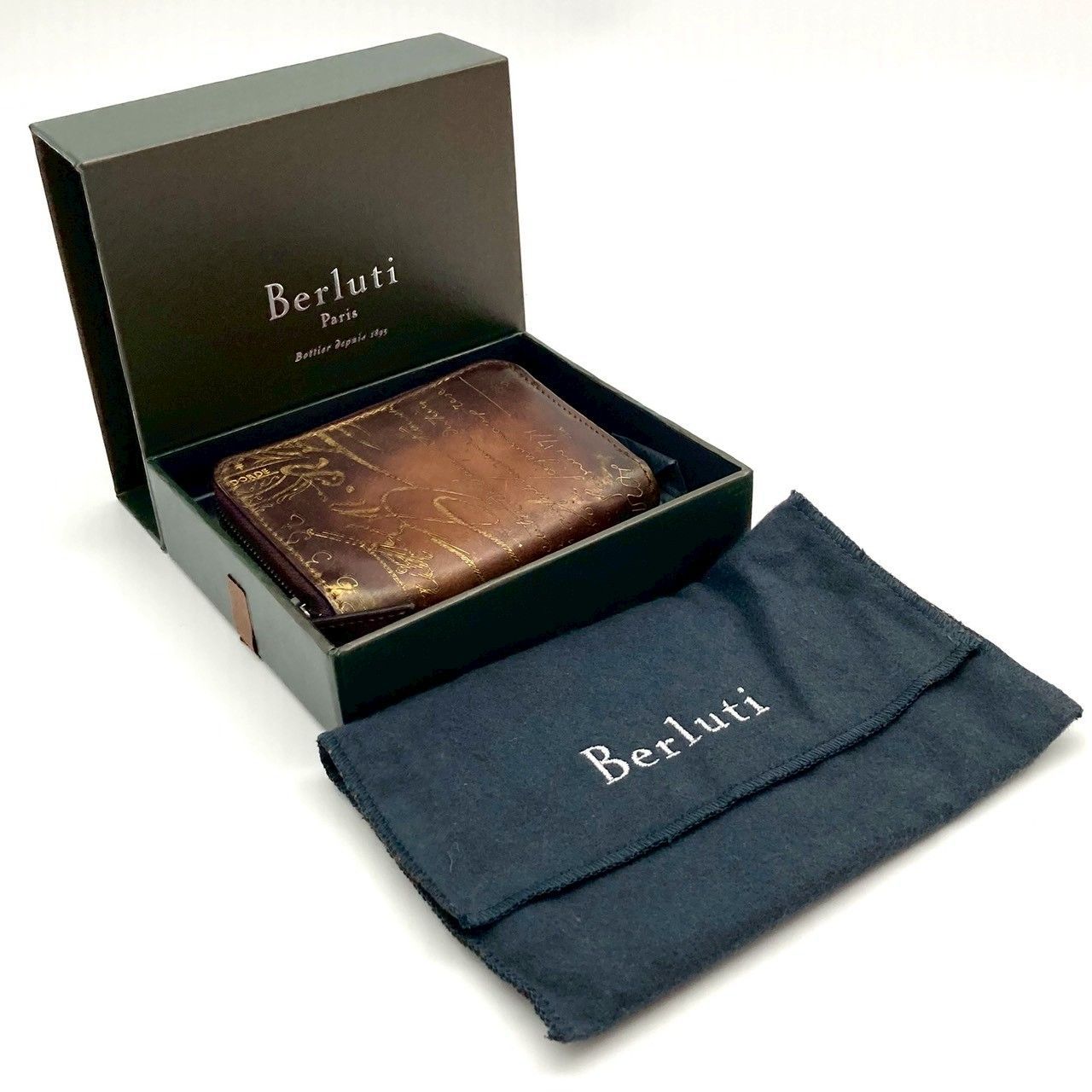 ベルルッティ 小銭入れ コインケース レザー ブラウン レアカラー