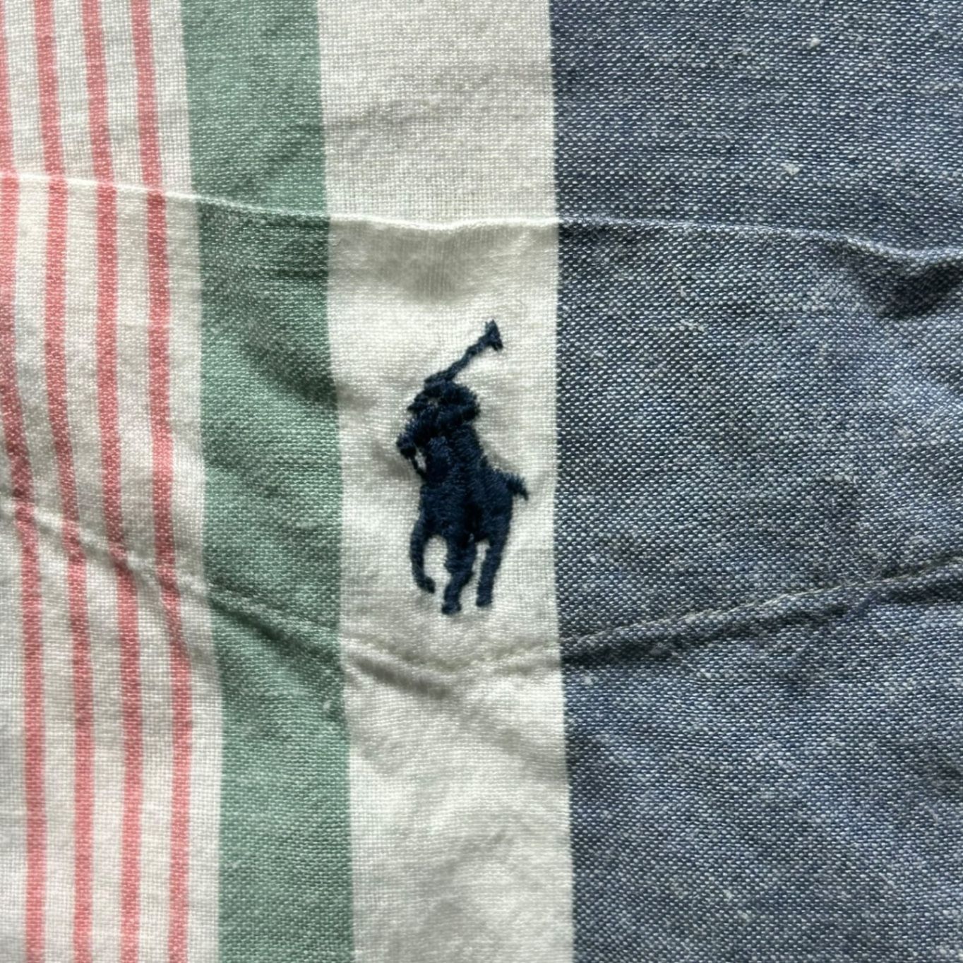 POLO RALPH LAUREN(ポロラルフローレン) Side Logo Stripe Open-Collar