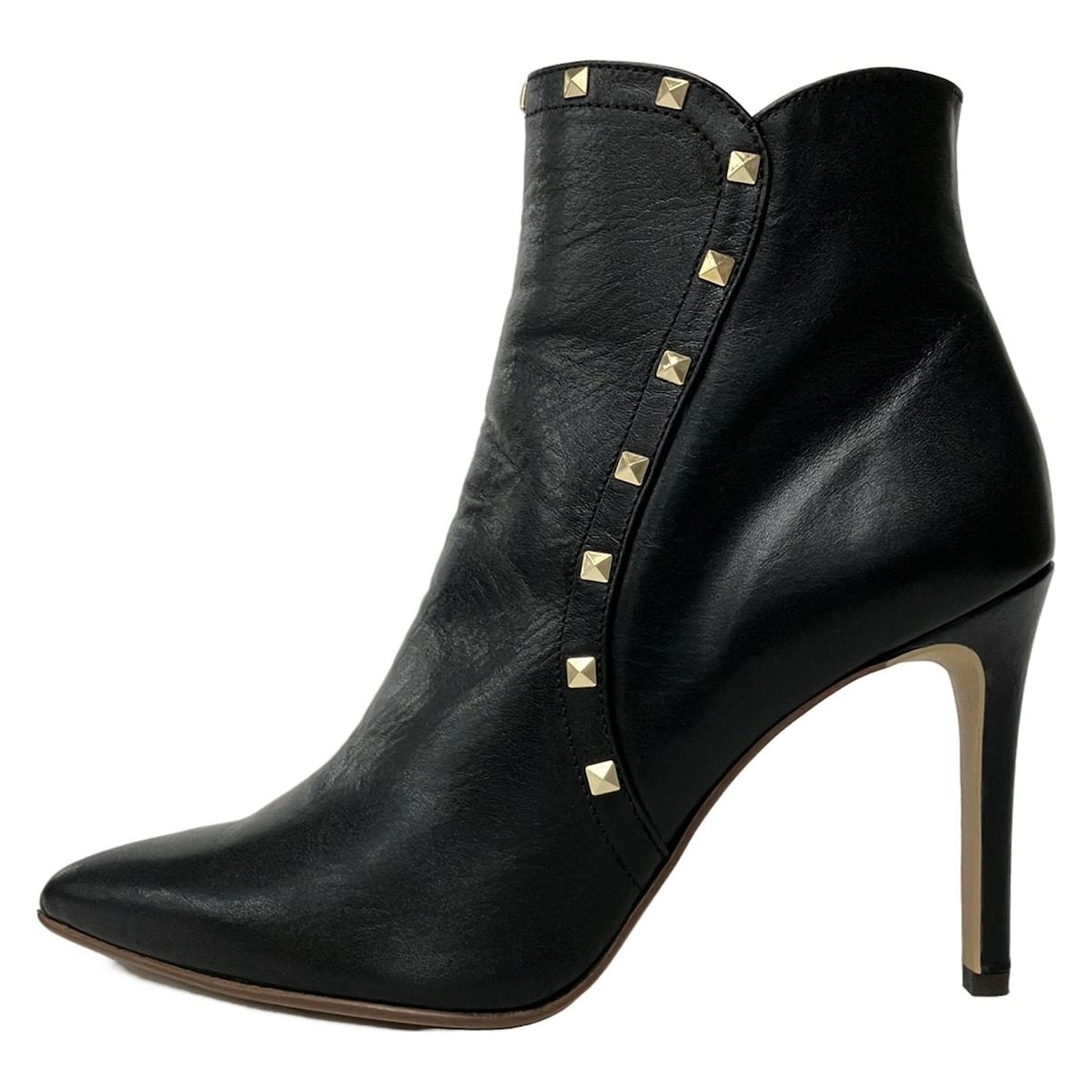 DIANA(ダイアナ) ショートブーツ 23 レディース美品 - 黒 スタッズ