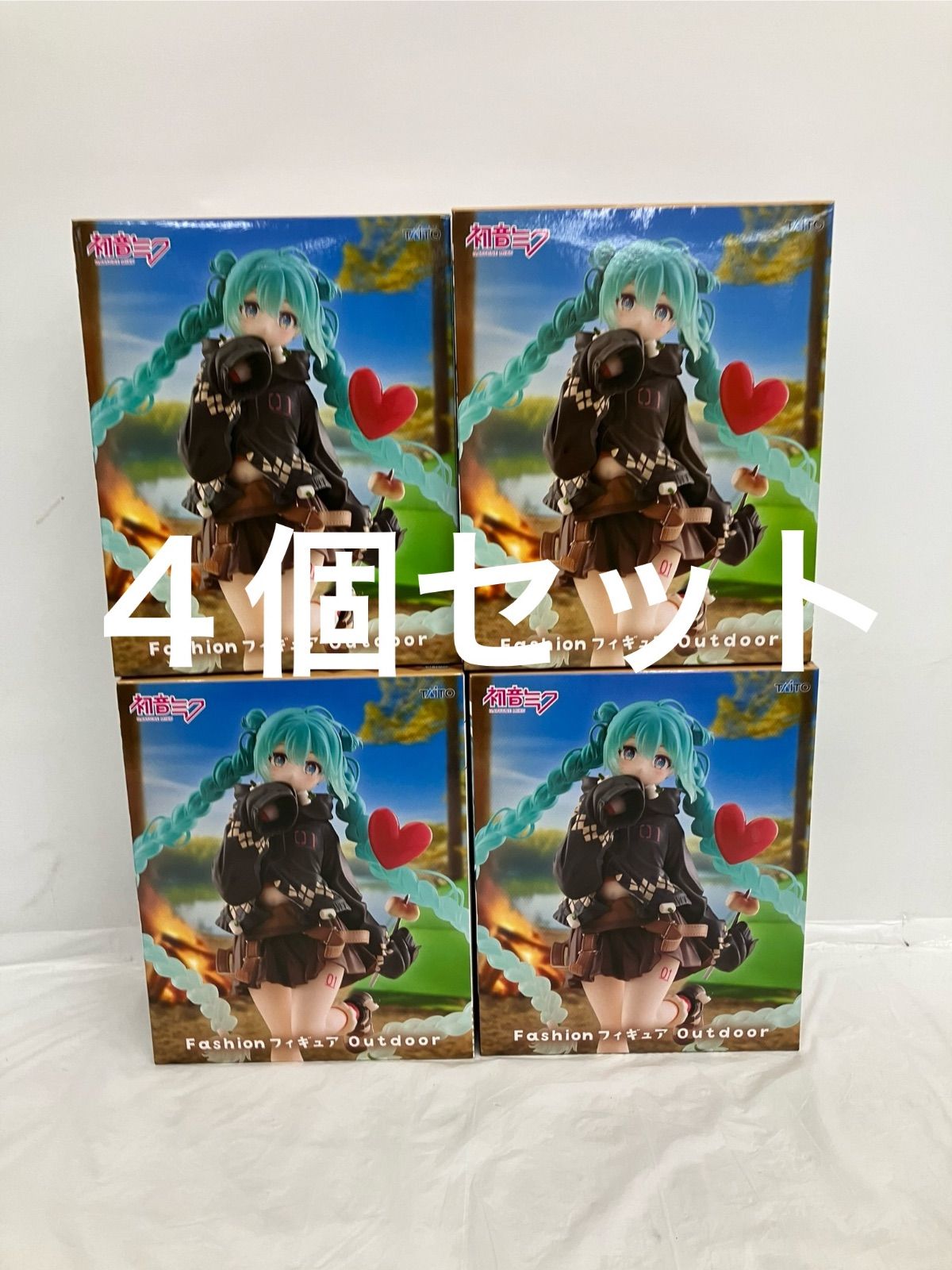 未開封 初音ミク Fashion フィギュア Outdoor 4個セット LF2867 f107