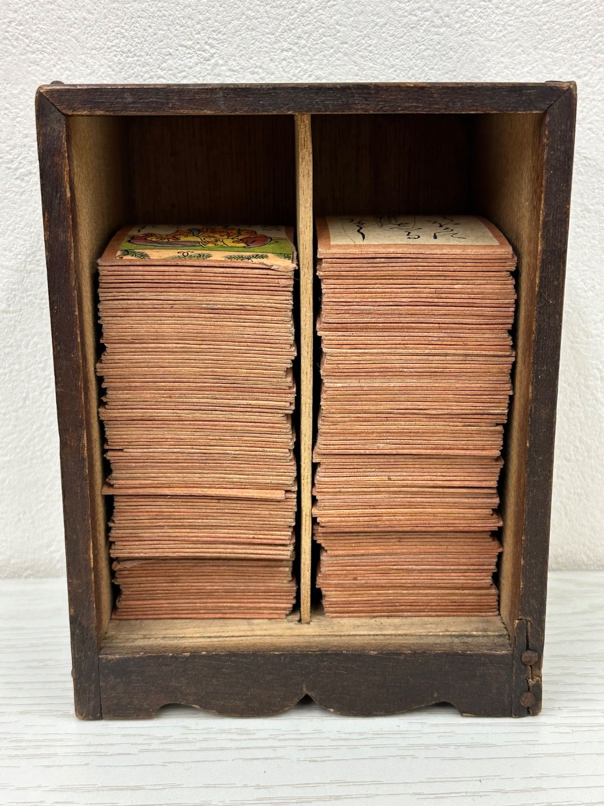 ZA151-z】小倉百人一首 明治期 木箱 ケース入り 鳥柄 - メルカリ