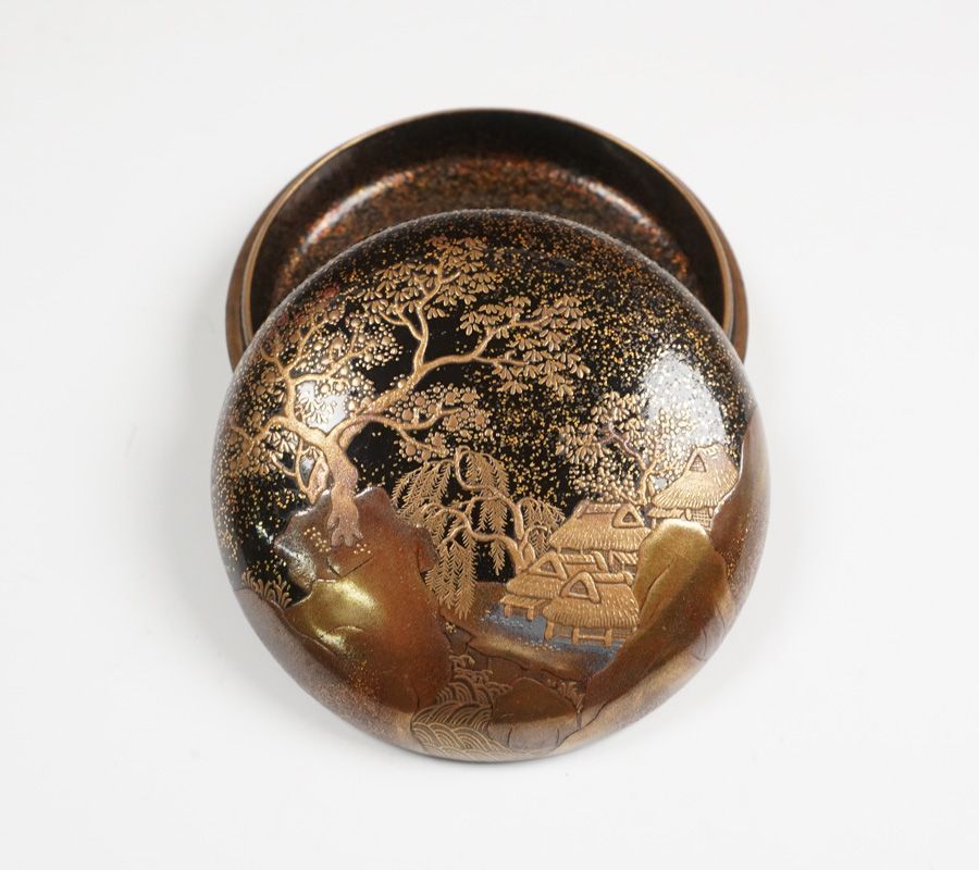 時代蒔絵香合 仕覆添 用心箱 茶道具 - メルカリ