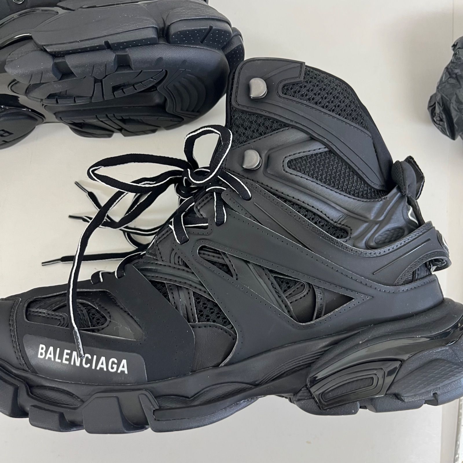 トラック ハイカットスニーカー 黒 ブラック ＃40 未使用 バレンシアガ