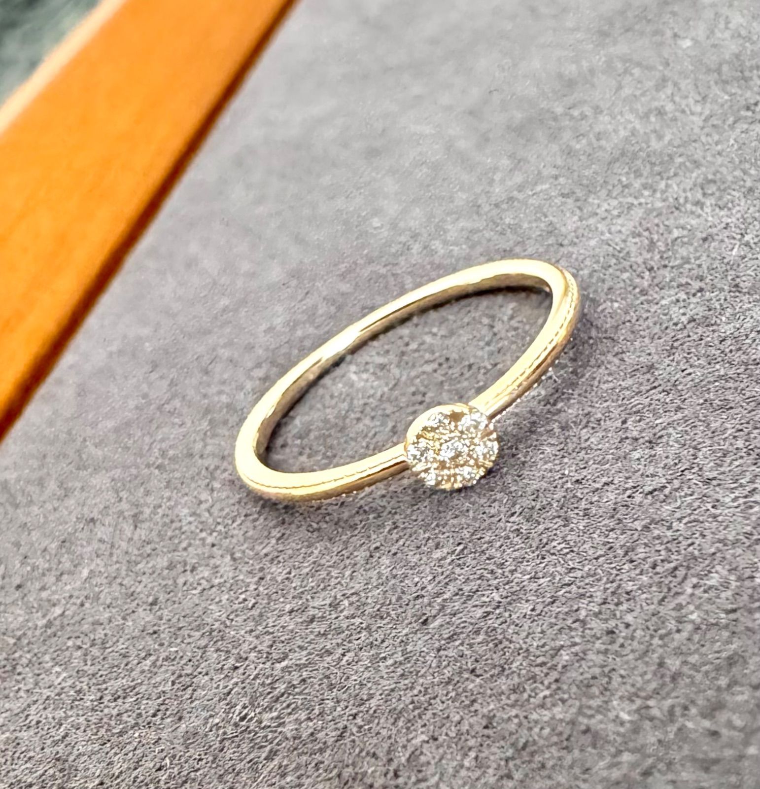 現行品◇アガット◇K10YG*11号*ダイヤモンドリング*スタック*agete