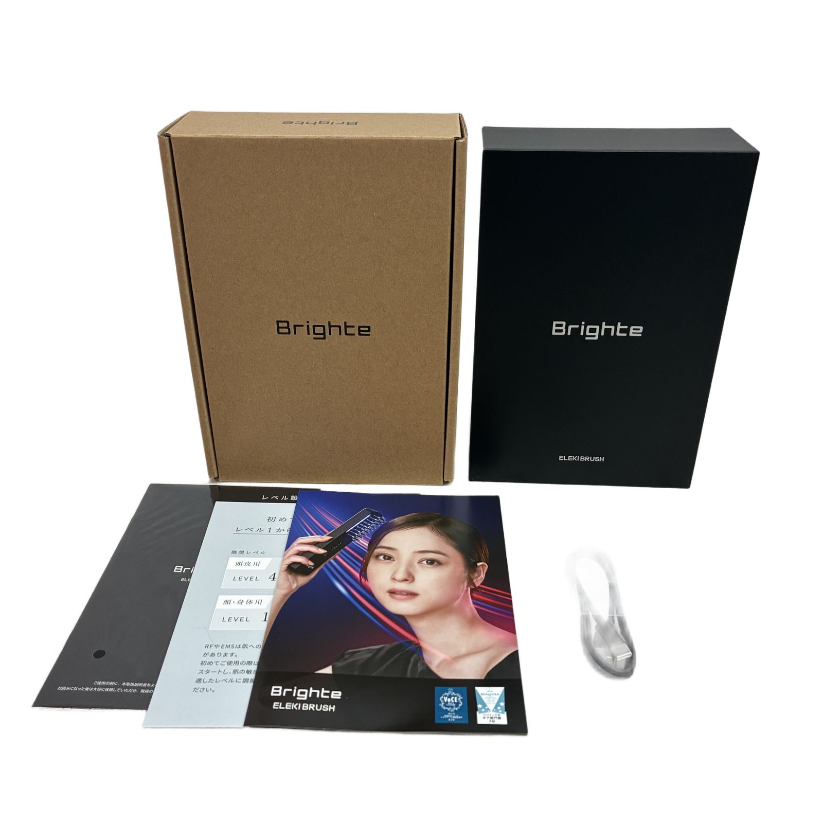 Brighte BRT-FS145B ELEKI BRUSH ブラシ型 美顔器 EMS 美容 ブライト