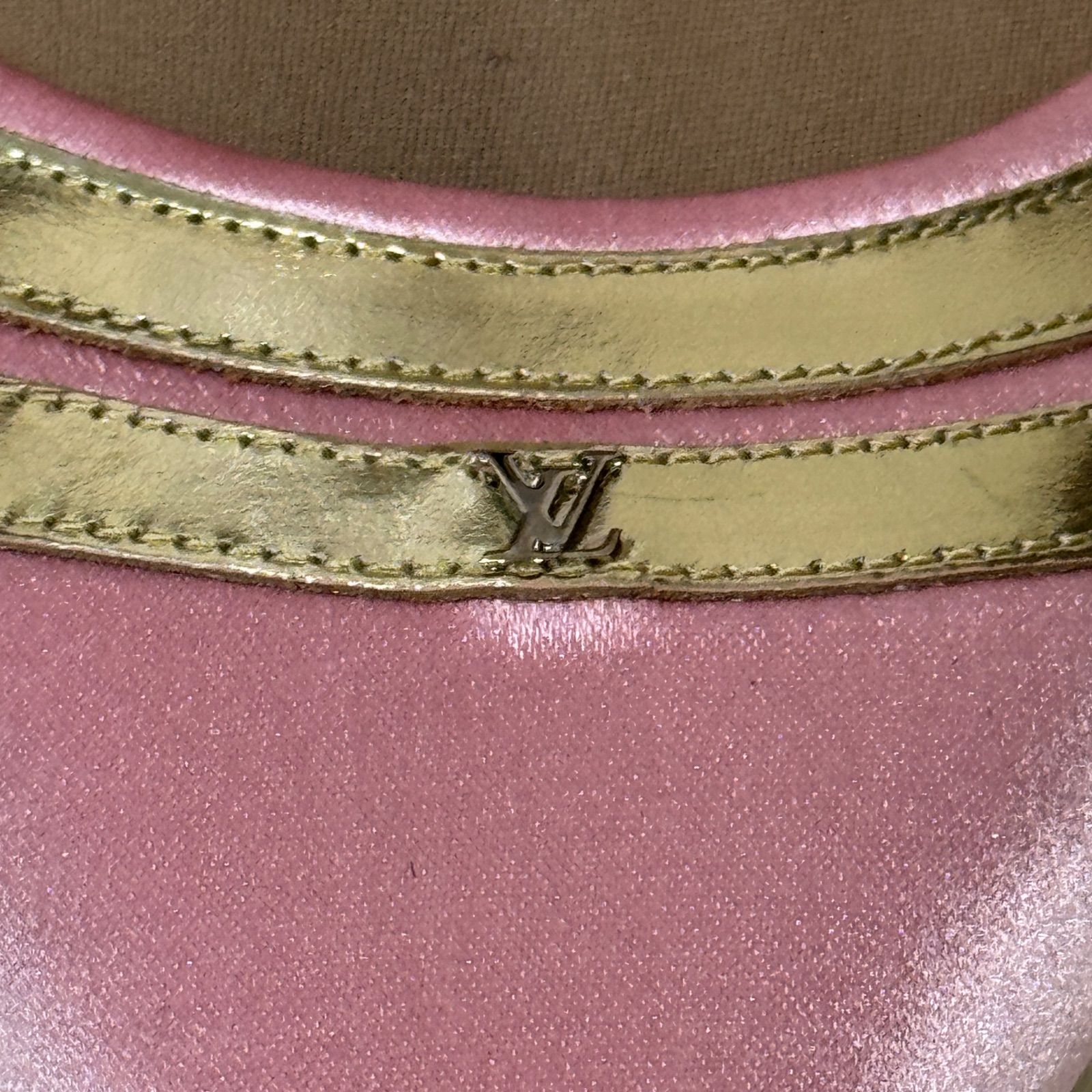 LOUIS VUITTON PINK SATIN PUMP ルイ・ヴィトン サテン パンプス