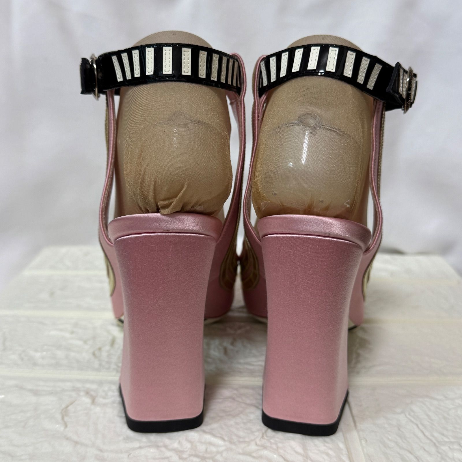 LOUIS VUITTON PINK SATIN PUMP ルイ・ヴィトン サテン パンプス