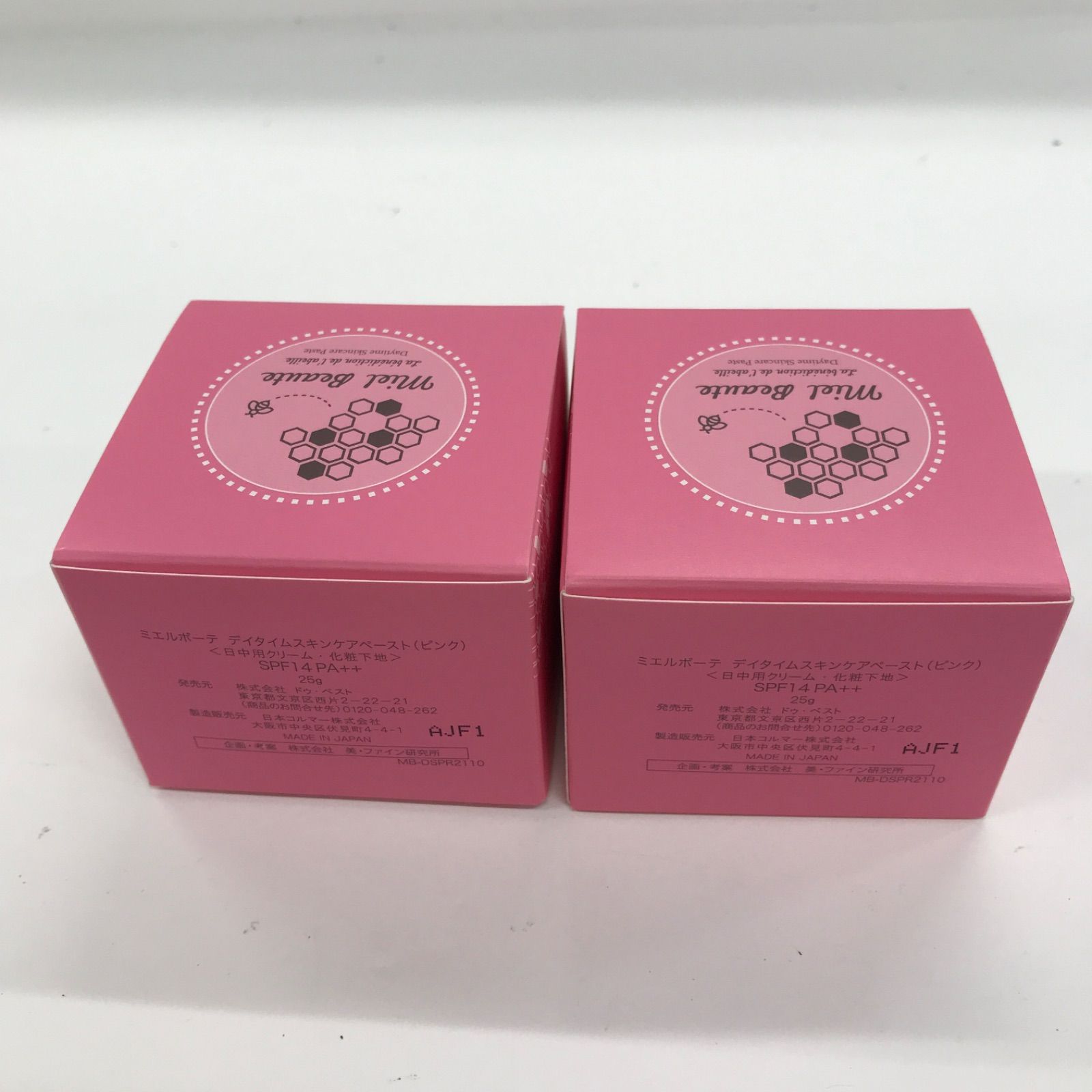 T3134 ミエルボーテ デイタイムスキンケアペースト ピンク 25g 計2点