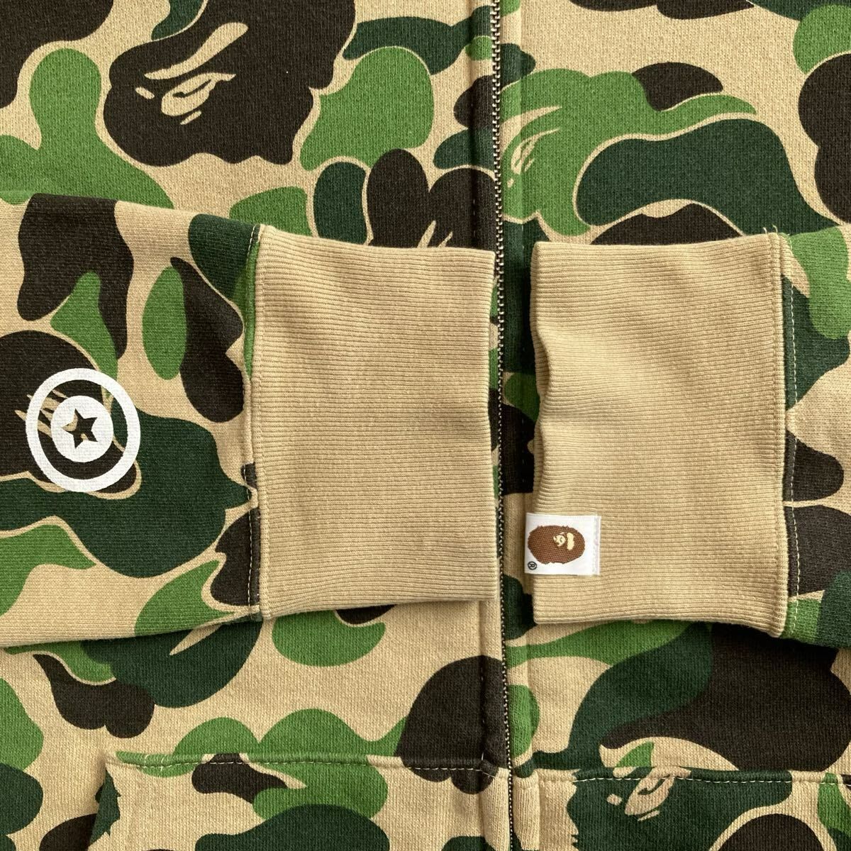 ABC CAMO GREEN シャーク パーカー Lサイズ shark full zip hoodie a