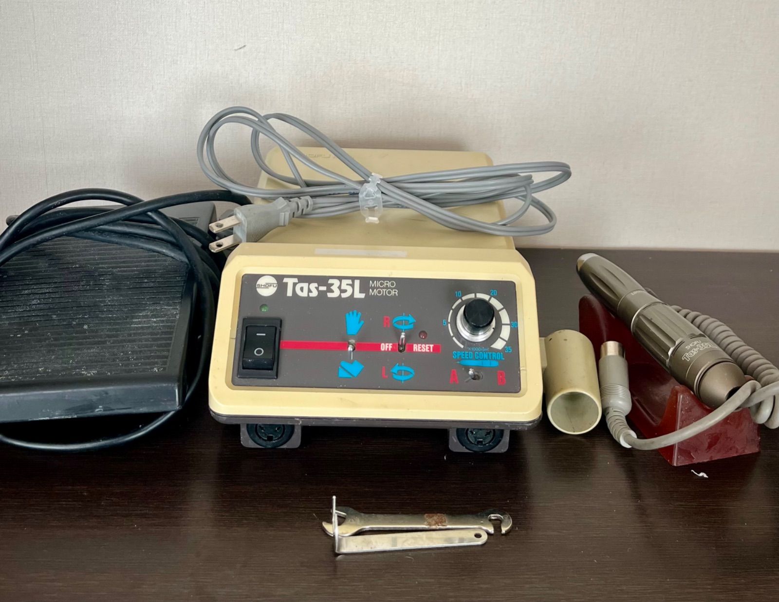 動作良品】松風 Tas-35L マイクロモーター 歯科技工 彫金 ネイル