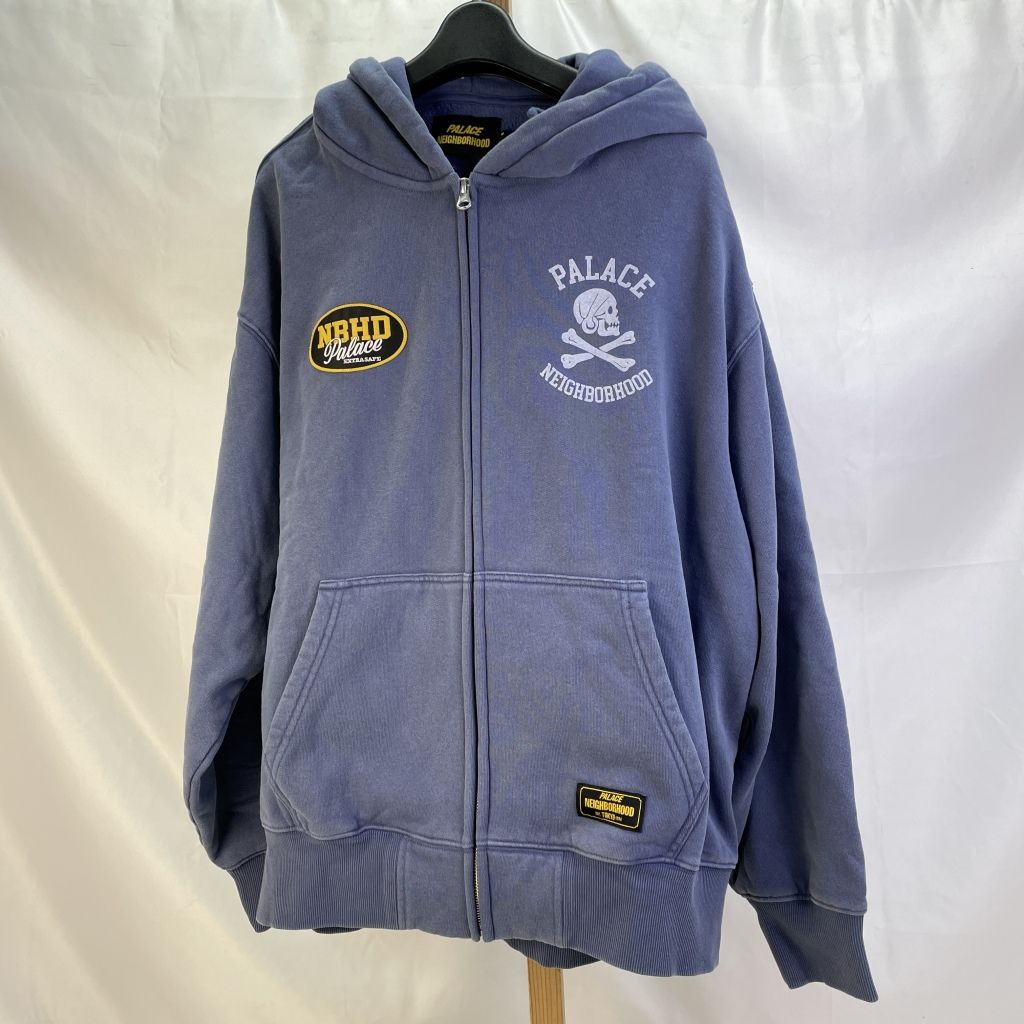 01w-6309 PALACE × NEIGHBORHOOD パレス×ネイバーフッド SKULL ZIP