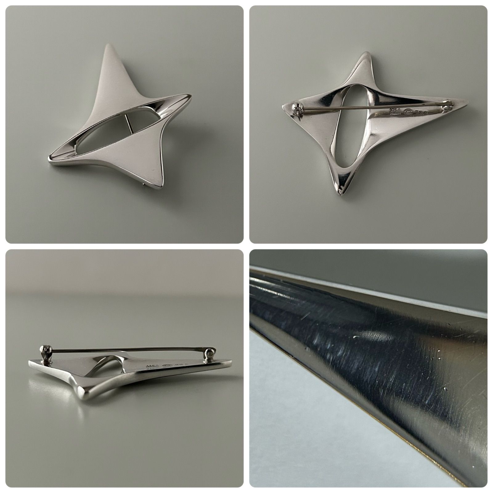 ジョージジェンセン ブローチ 339 ヴィンテージ 925 ヘニングコッペル