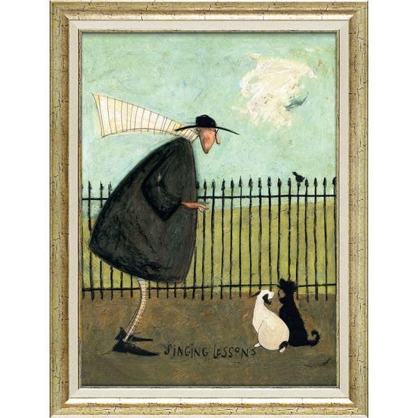 ユーパワー サム・トフト Gel加工 アートフレーム 「歌のレッスン