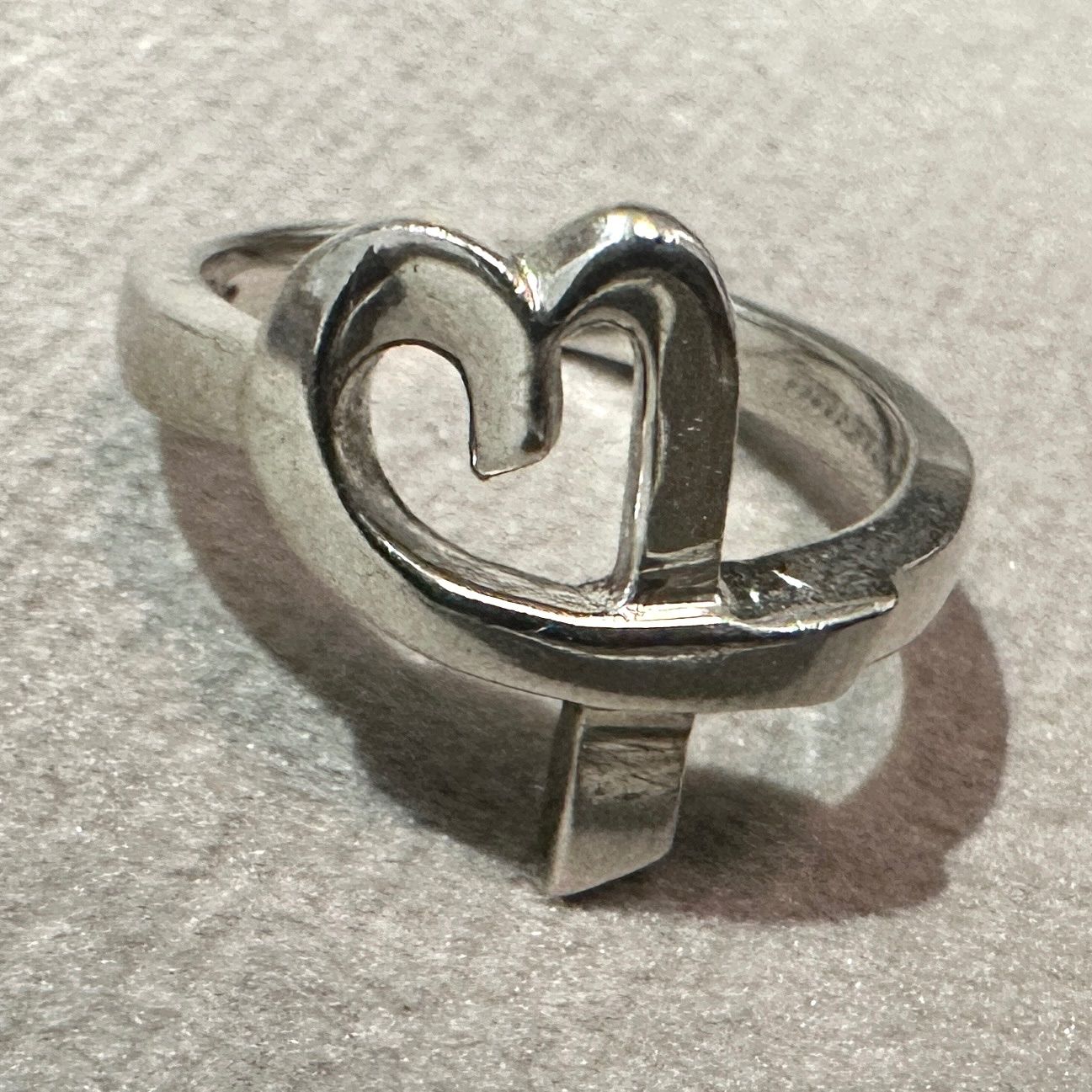 TIFFANY&Co. ティファニー リング 12号 指輪 ラビングハート シルバー