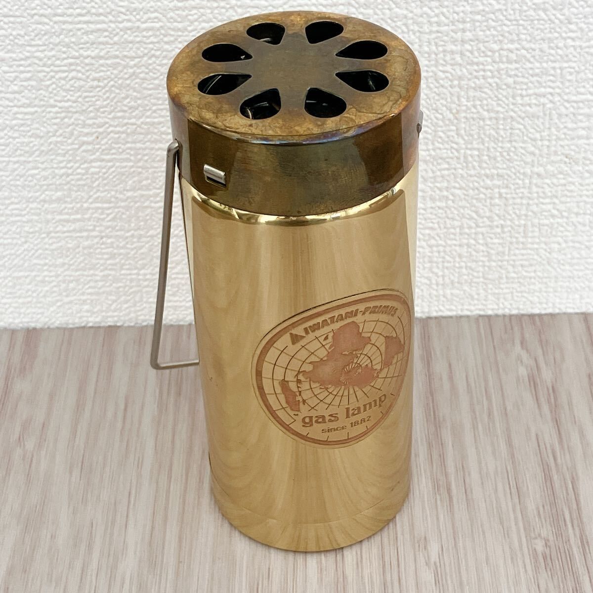 現状品】廃盤 希少 プリムス イワタニ ガス キャンドルランタン 真鍮