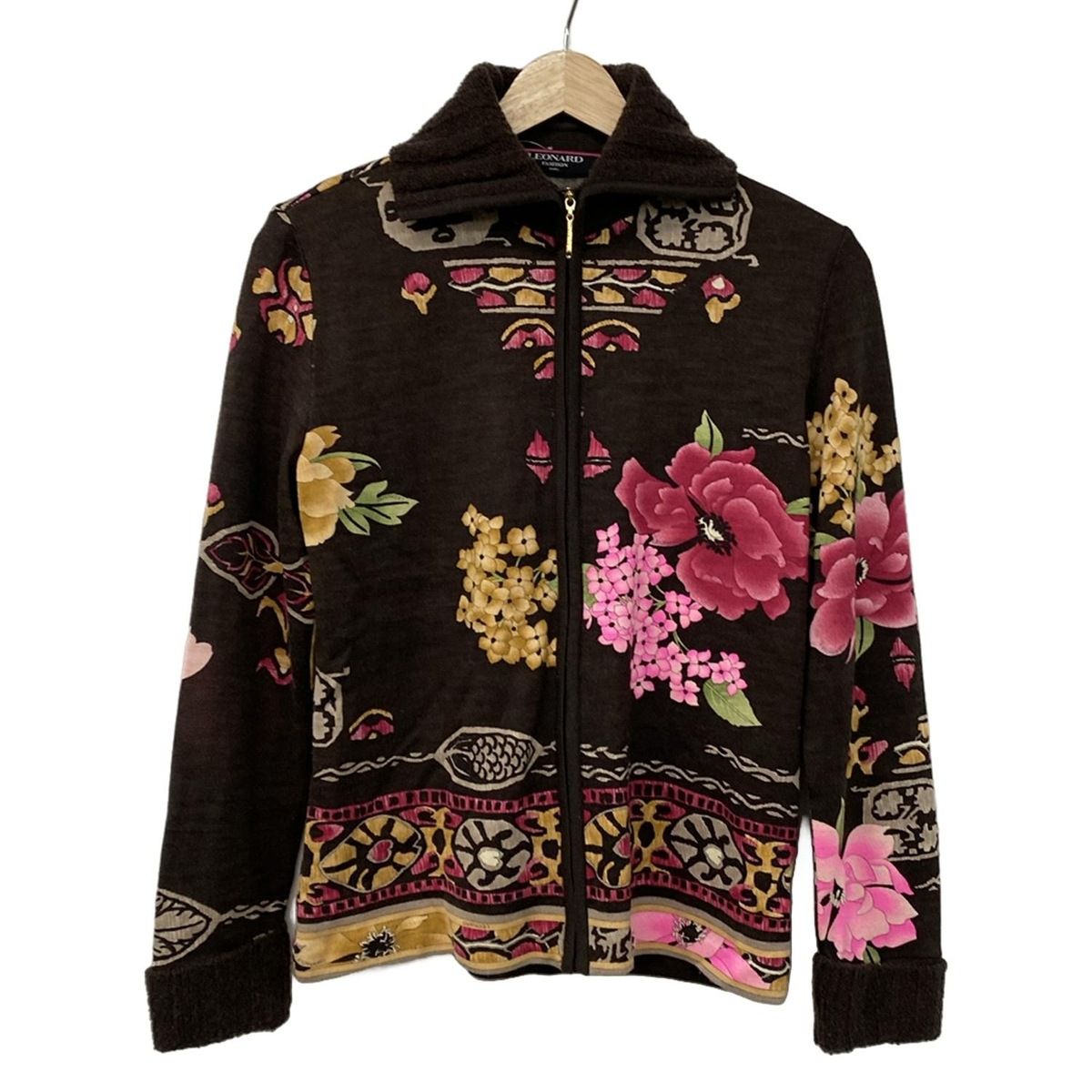 LEONARD(レオナール) ブルゾン サイズL レディース美品 - ダーク