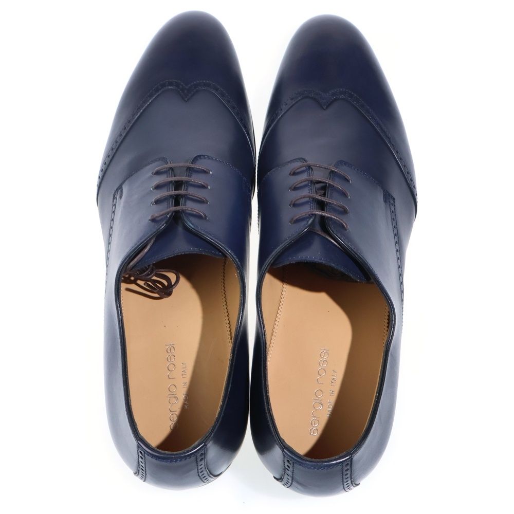 Sergio Rossi (セルジオロッシ) ウィングチップシューズ ネイビー