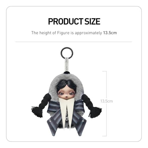 ◇POP MART SKULLPANDA x Wednesday ぬいぐるみ (ネヴァーモア学園制服