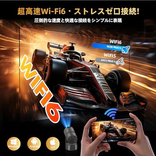 プロジェクター 家庭用 超小型【2026年新登場・バッテリー内蔵