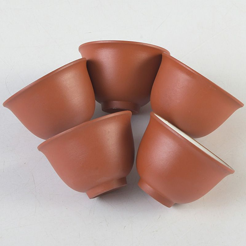 煎茶道具 紫砂 朱泥 内白釉 煎茶碗 20客まとめて N S744 - メルカリ