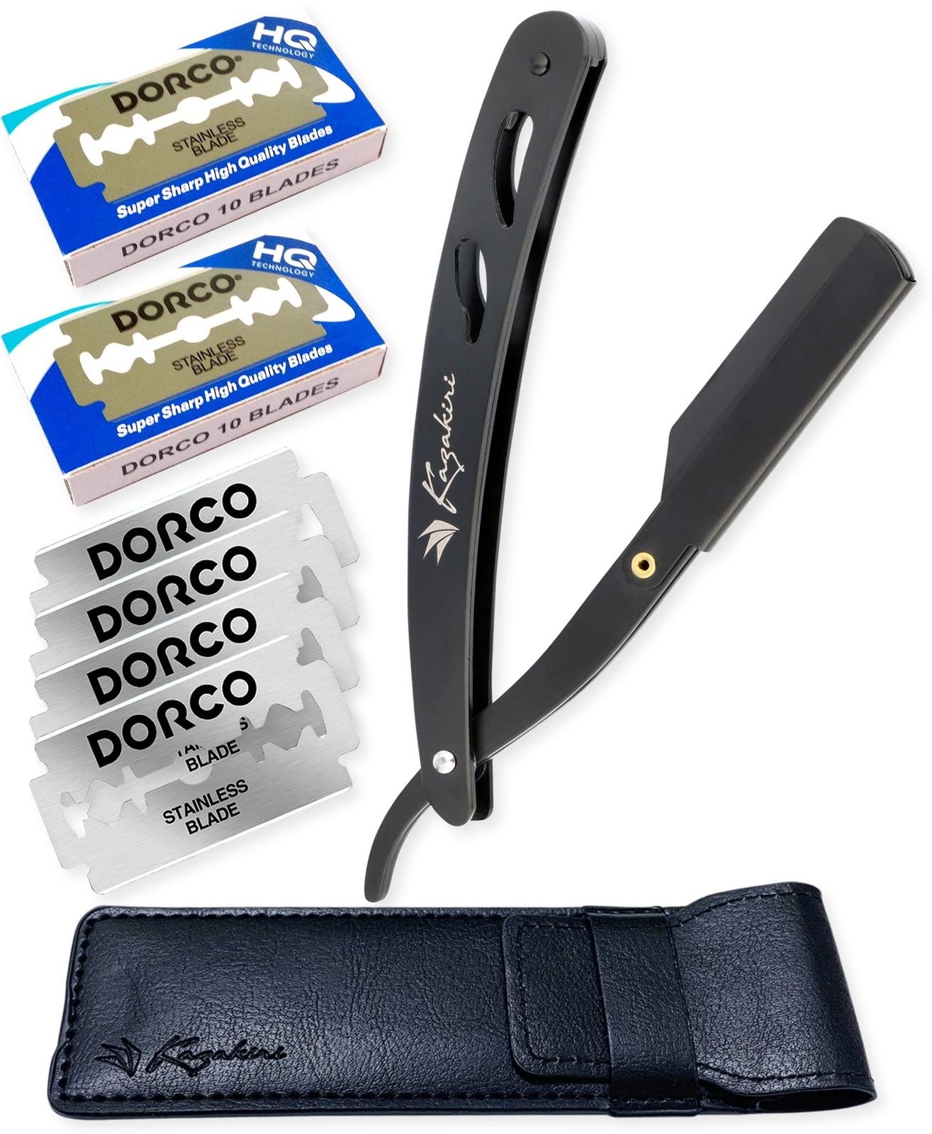 カミソリ 剃刀 【プロ理容師監修x感動深剃り】 髭剃り 顔剃り 替刃40