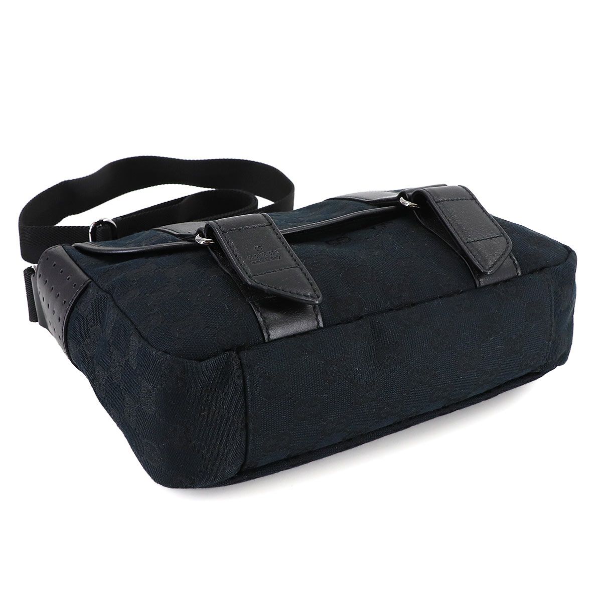 美品 グッチ GUCCI GGキャンバス メッセンジャー ショルダー バッグ