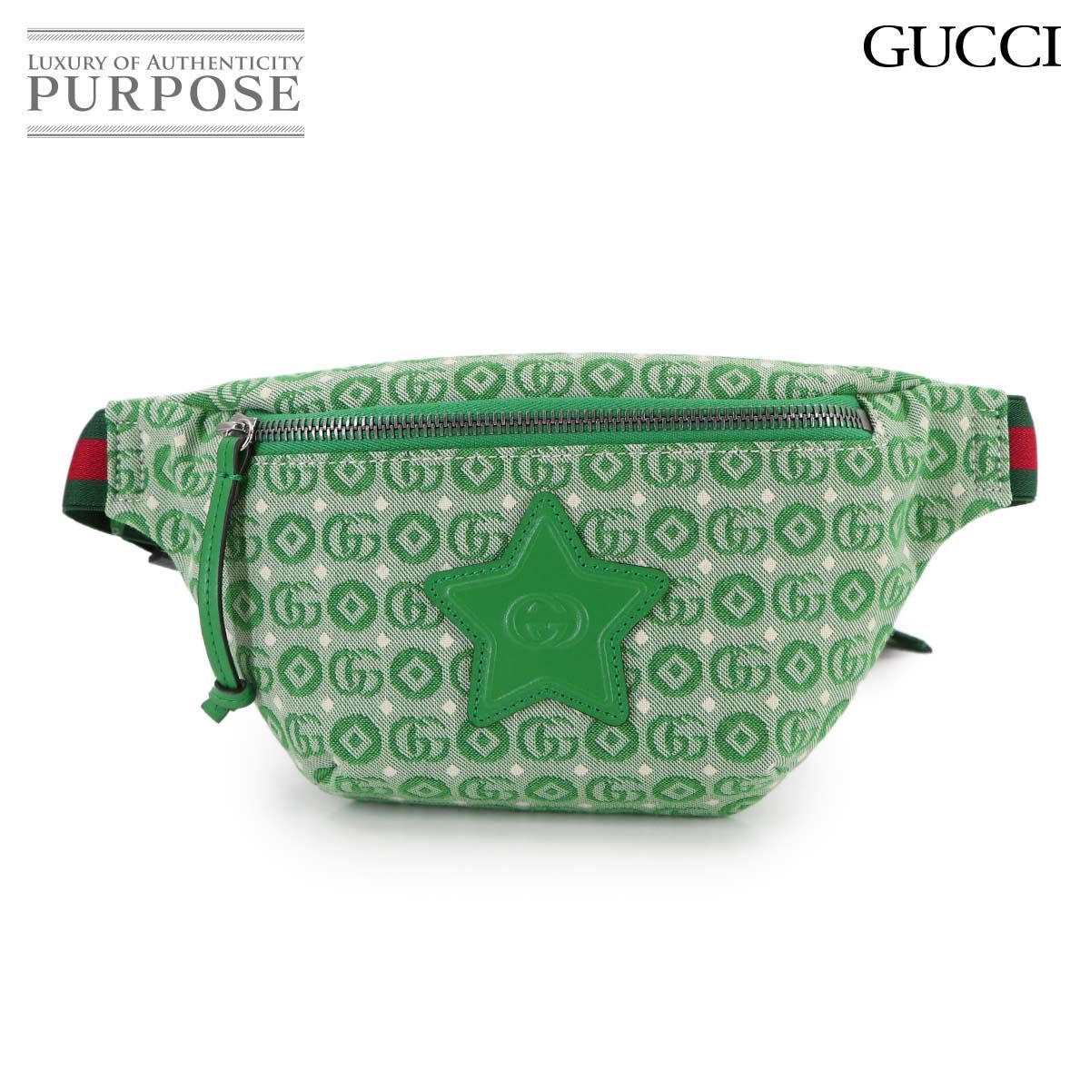 未使用 展示品 グッチ GUCCI チルドレンズ ボディ バッグ グリーン