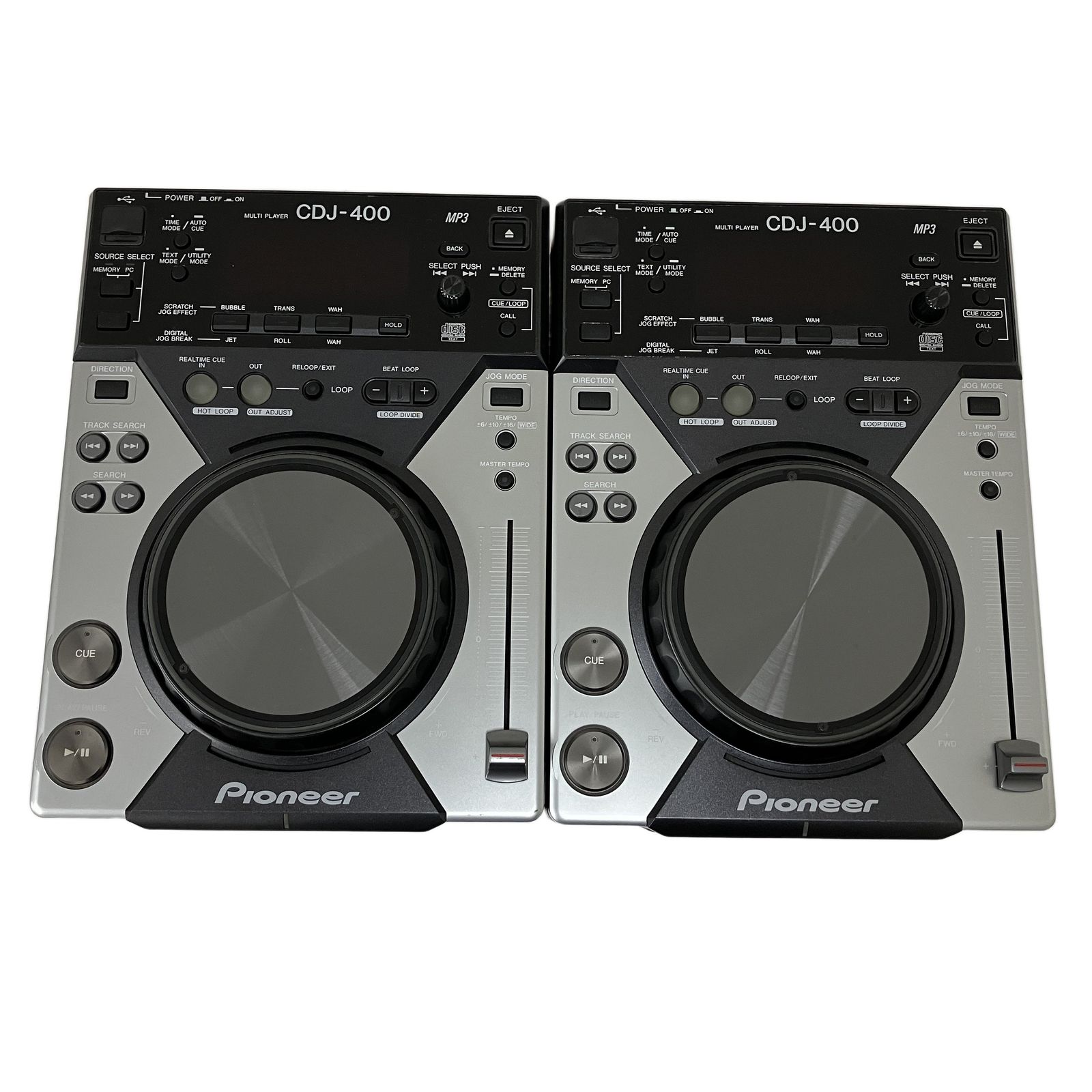 Pioneer CDJ-400 2台セット パイオニア DJ用CDプレーヤー USB対応 音響
