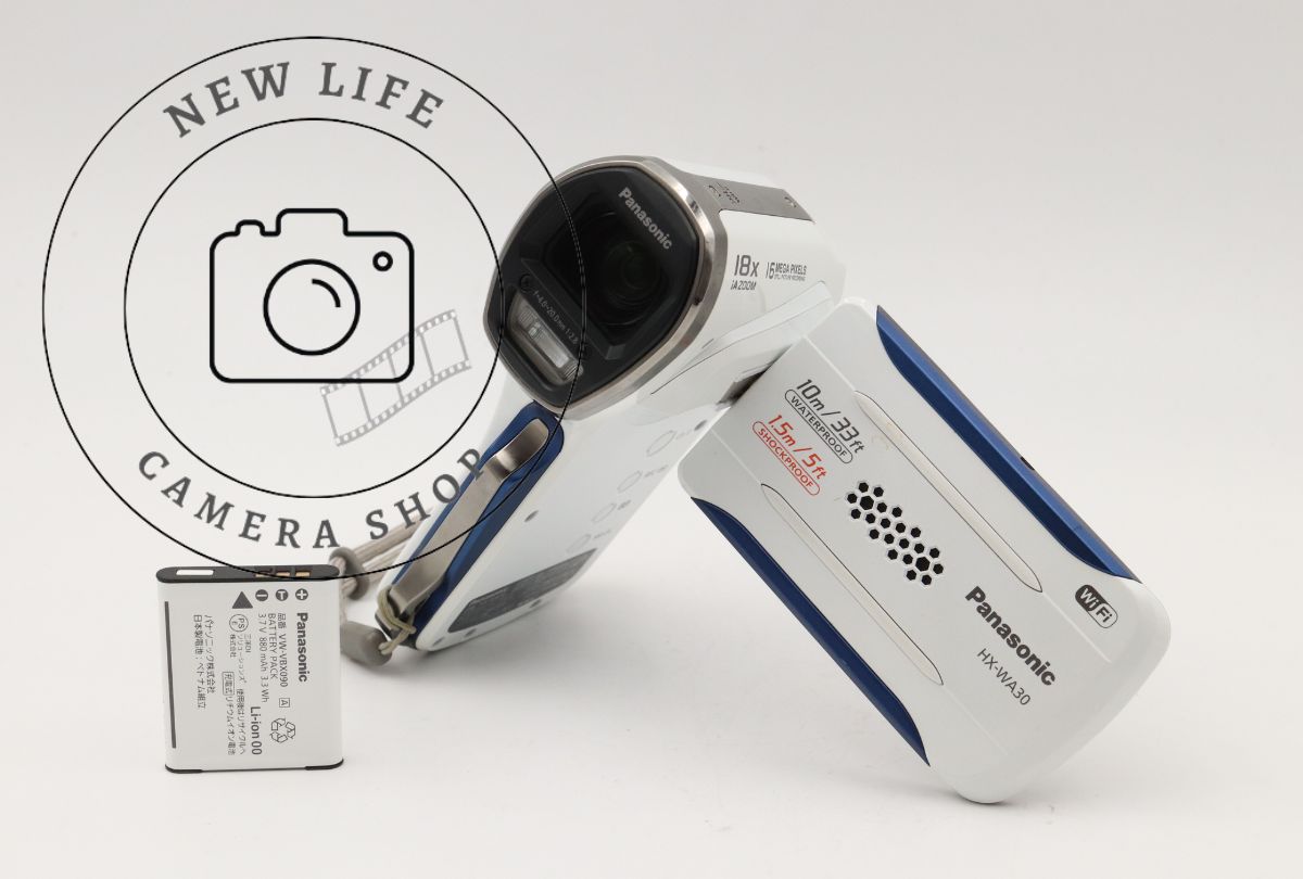 美品☆Panasonic パナソニック HX-WA30 デジタルムービーカメラ 防水