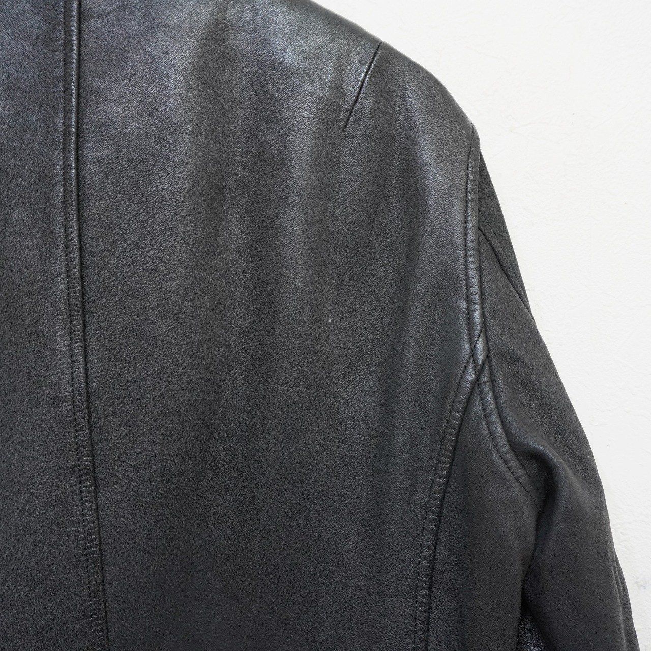 A VONTADE 本革 ノーカラーレザージャケット ライダース アボンタージ