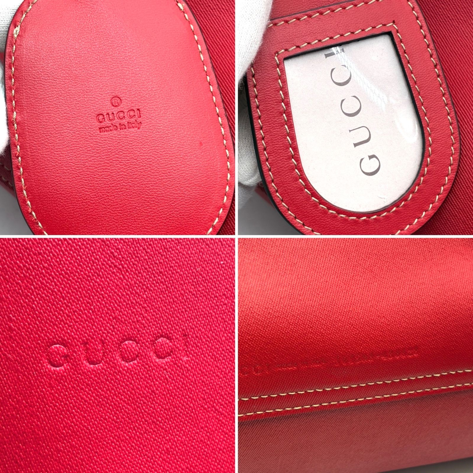 極美品 GUCCI グッチ リバーシブル トートバッグ ロゴプレート GG
