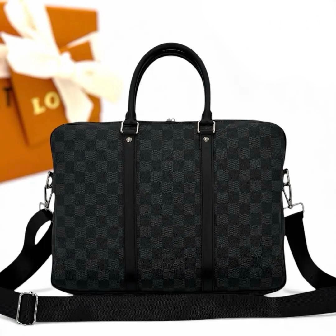 超極美品 LOUIS VUITTON ルイヴィトン ダミエグラフィット ポルト