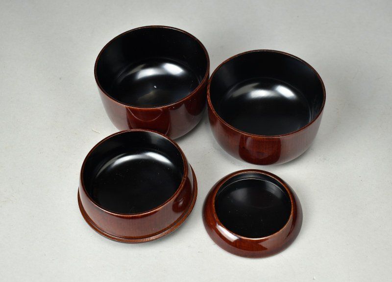 蔵A5902】木製溜塗 信玄弁当 三段 六客 - メルカリ