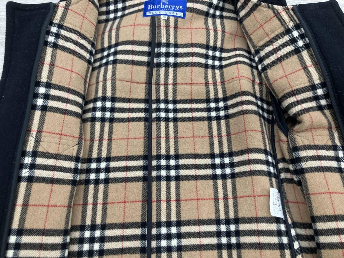 Burberry BLUE LABEL ダッフルコート 表記サイズ38 ブラック - メルカリ