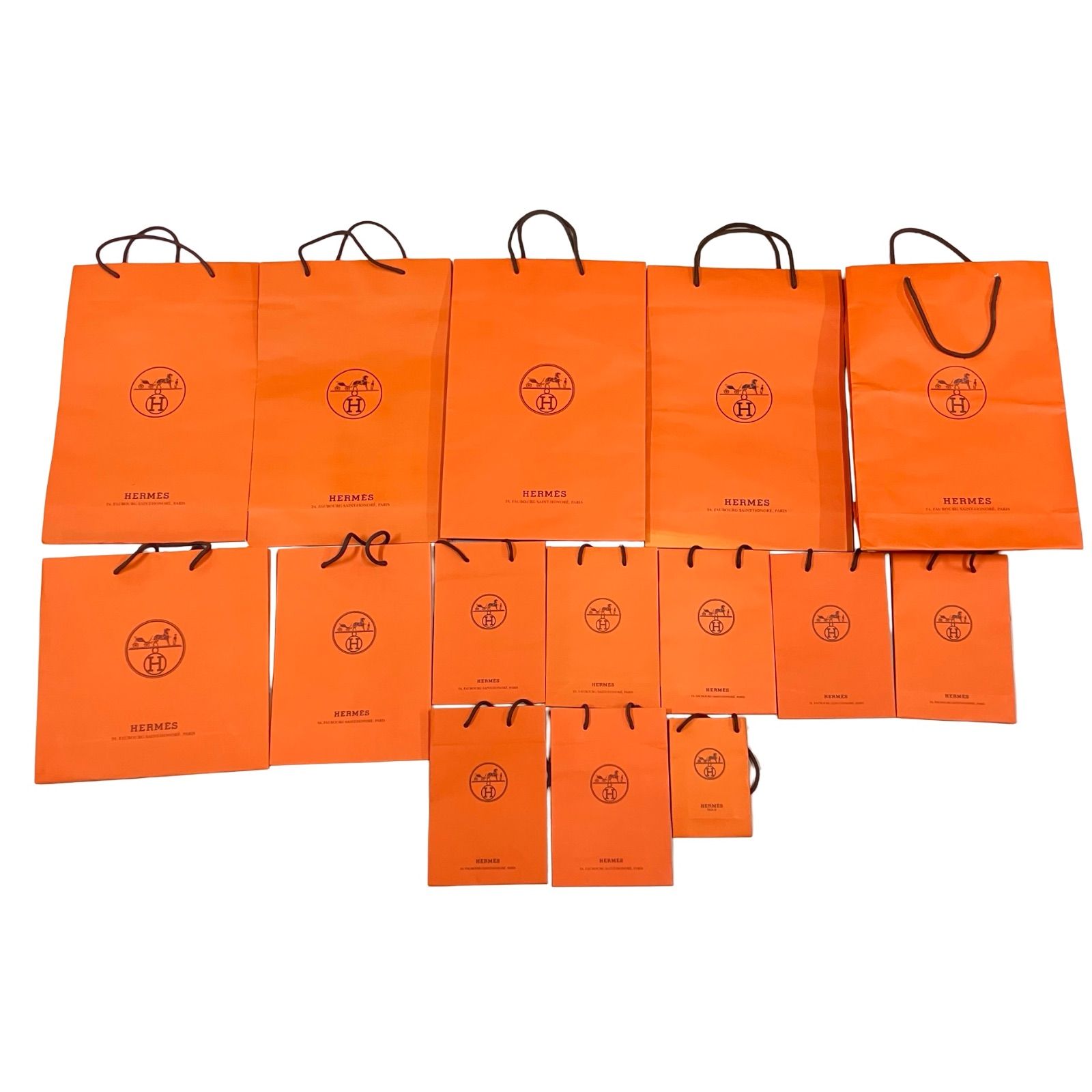 HERMES エルメス 紙袋 15枚セット ショップ袋 ショッパー【Z1778