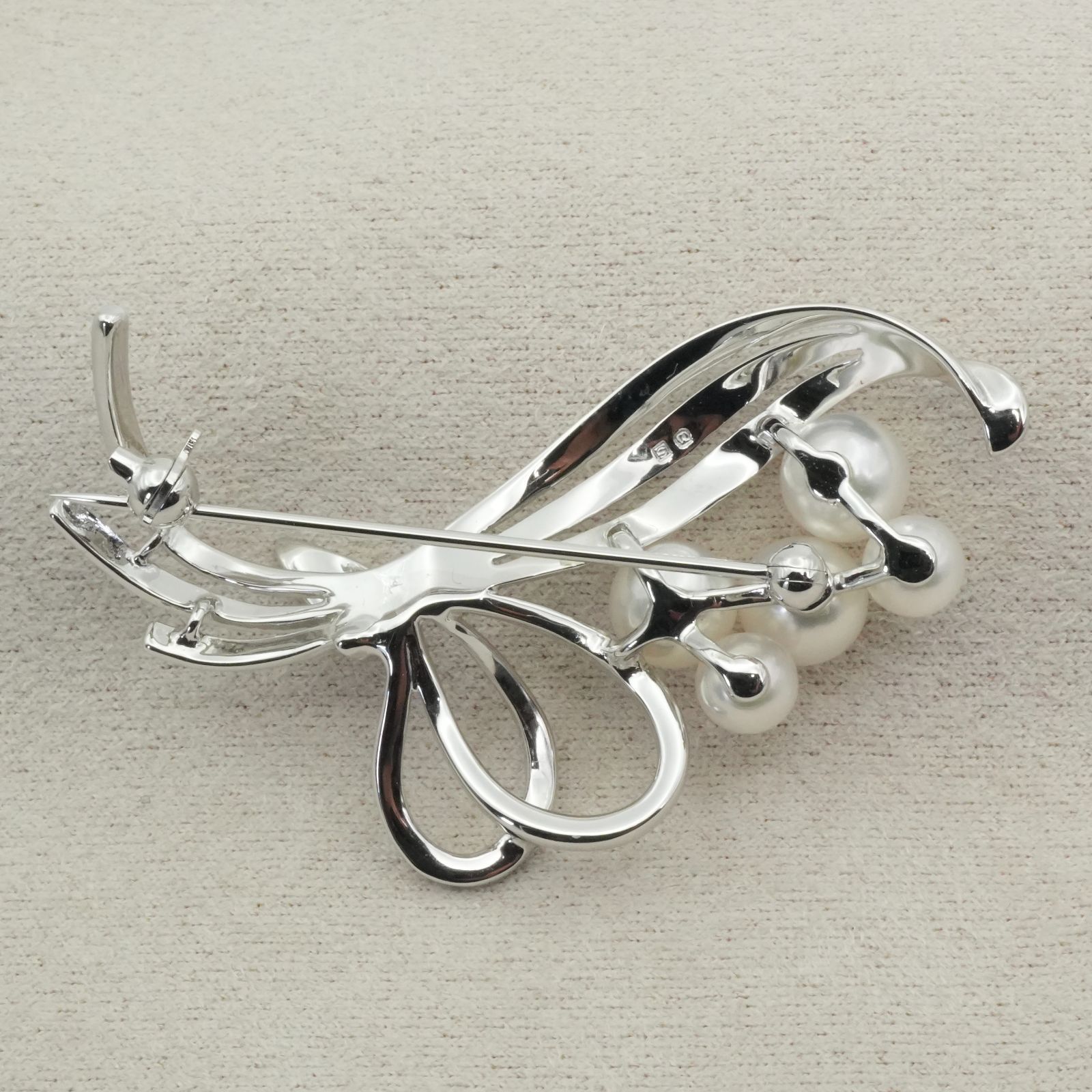 美品 ミキモト 花束 ブローチ シルバー パール MIKIMOTO/24-46 - メルカリ