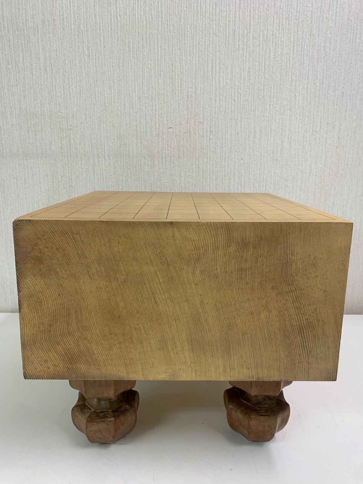 フォロー割対象商品】極厚将棋盤 脚付き へそ有り 盤厚16.8㌢ 3- A