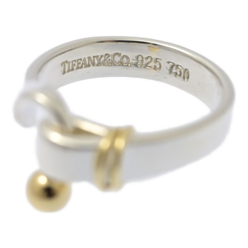 美品 TIFFANY＆Co.ティファニー フックアンドアイリング 指輪 Sv925