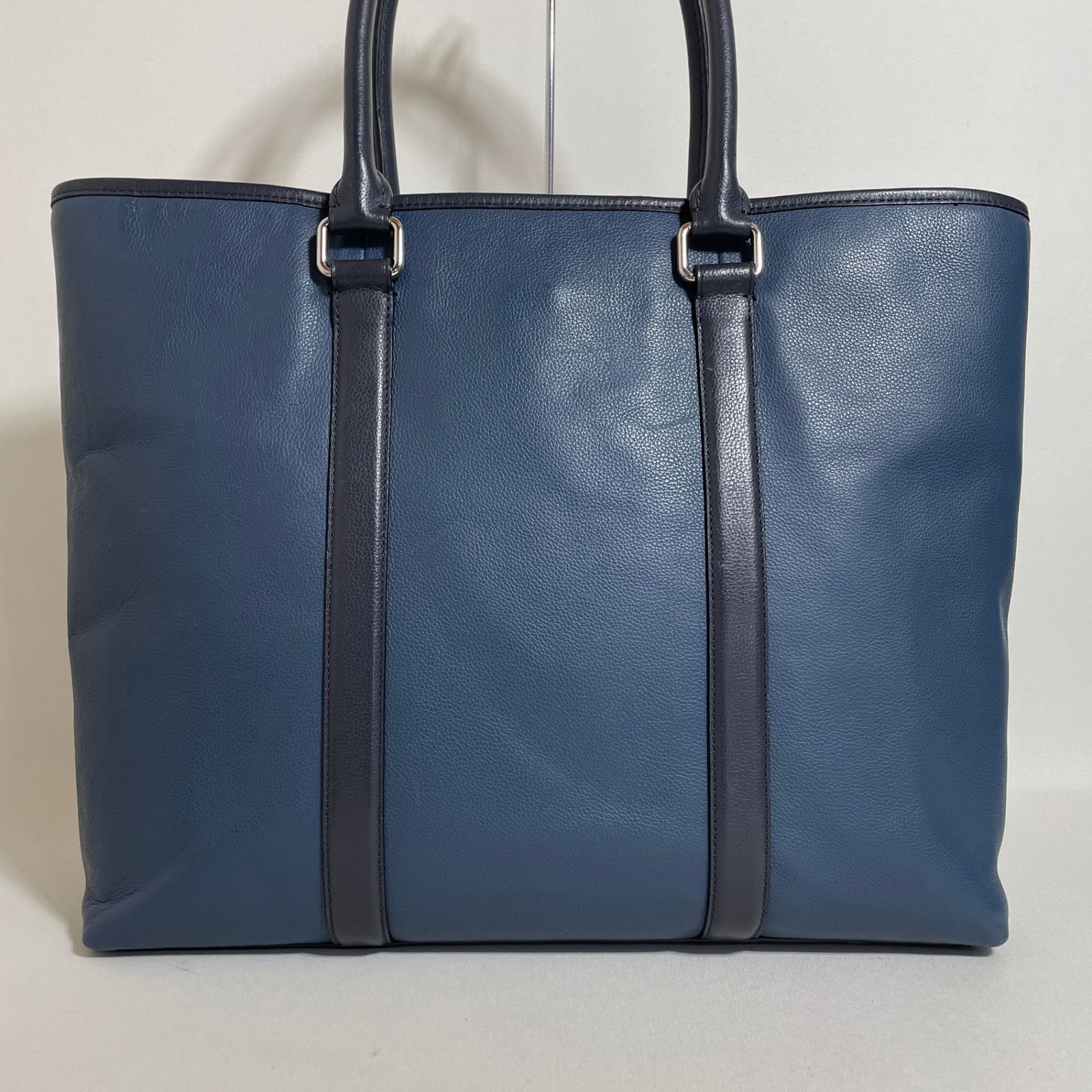 2512-202｜コーチ 2WAYトートバッグ レザー ネイビー - メルカリ
